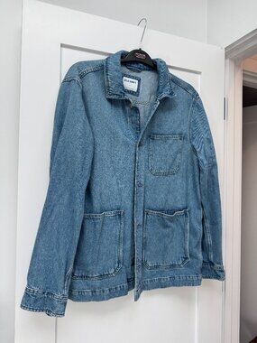 Mens Lightwash denim shirt jacket